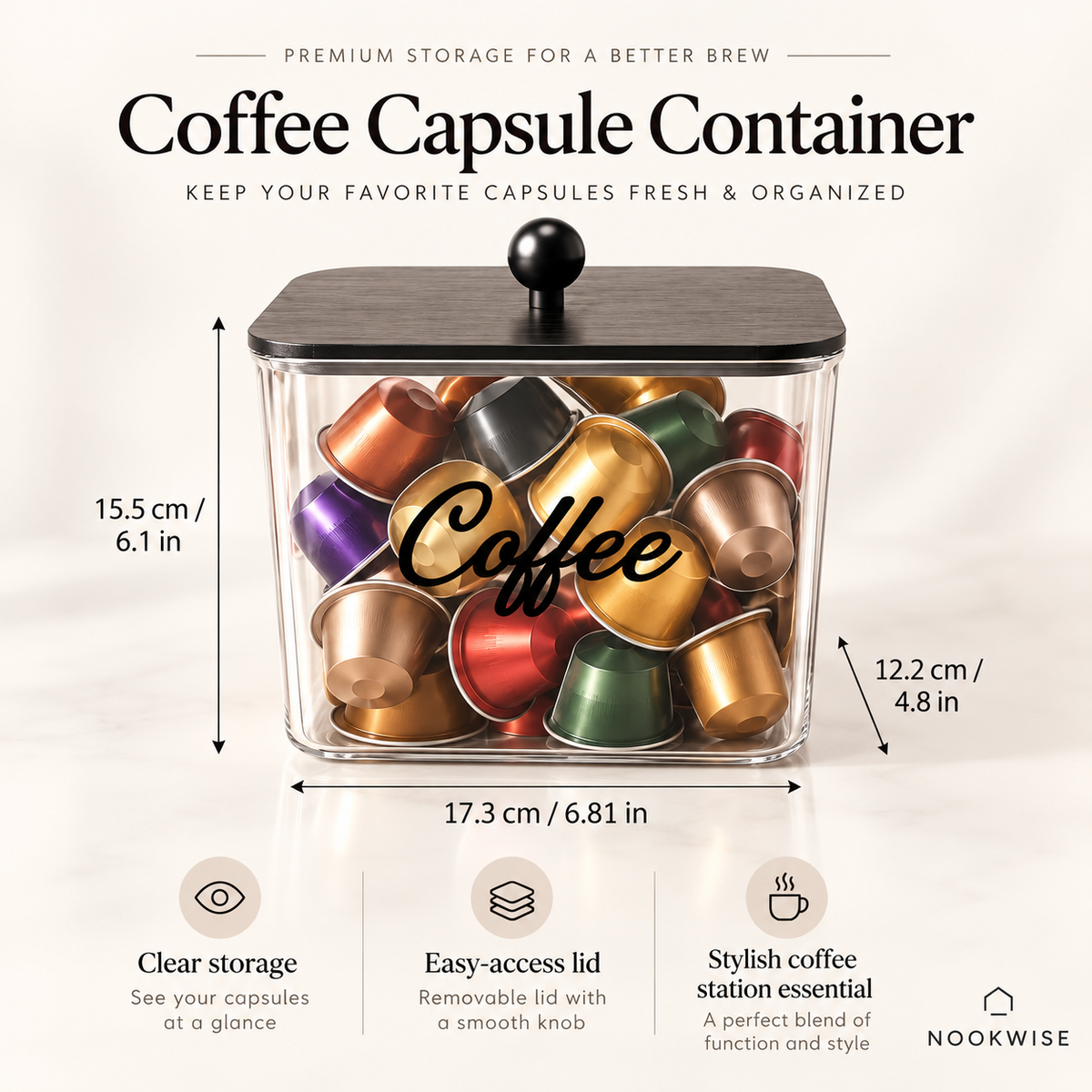 CaféVault Coffee Pod Holder