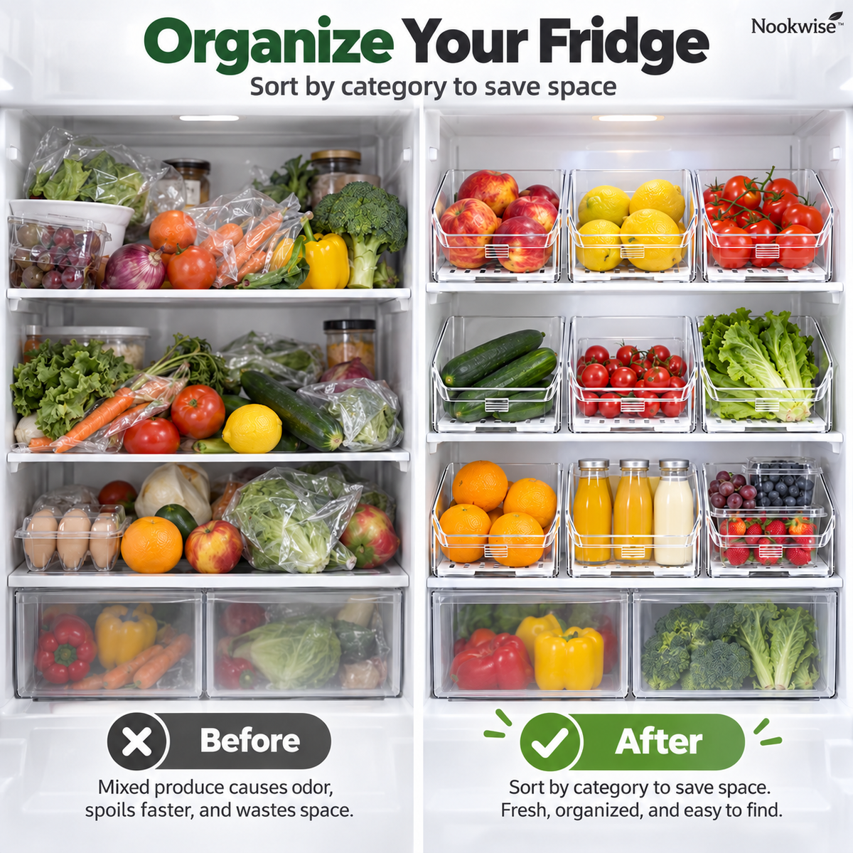 ChillStore Fridge Drawer Organiser