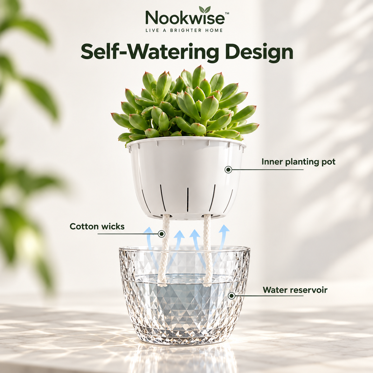 AquaBloom elf-Watering Planter