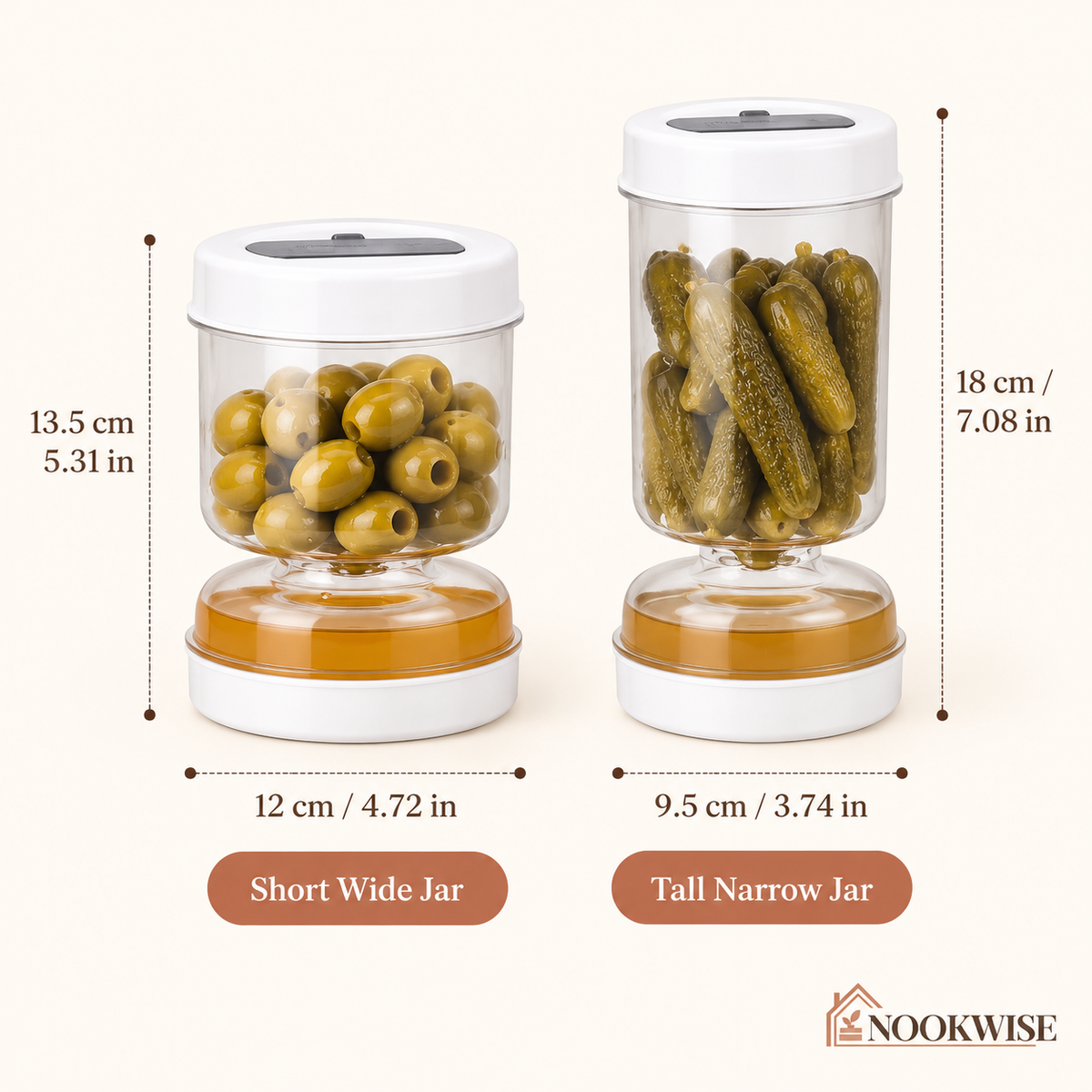 BrineFlip Pickle Storage Jar