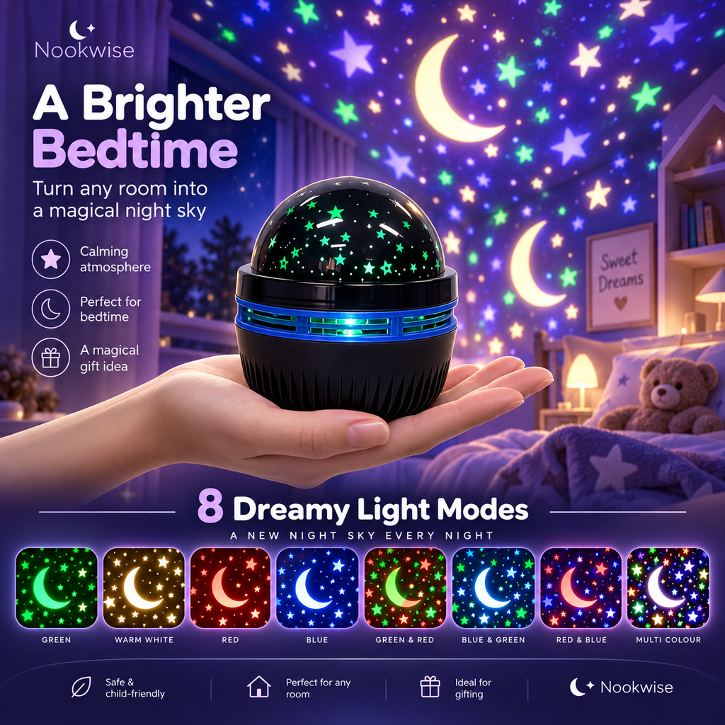 LunaGlow Star & Moon Projector