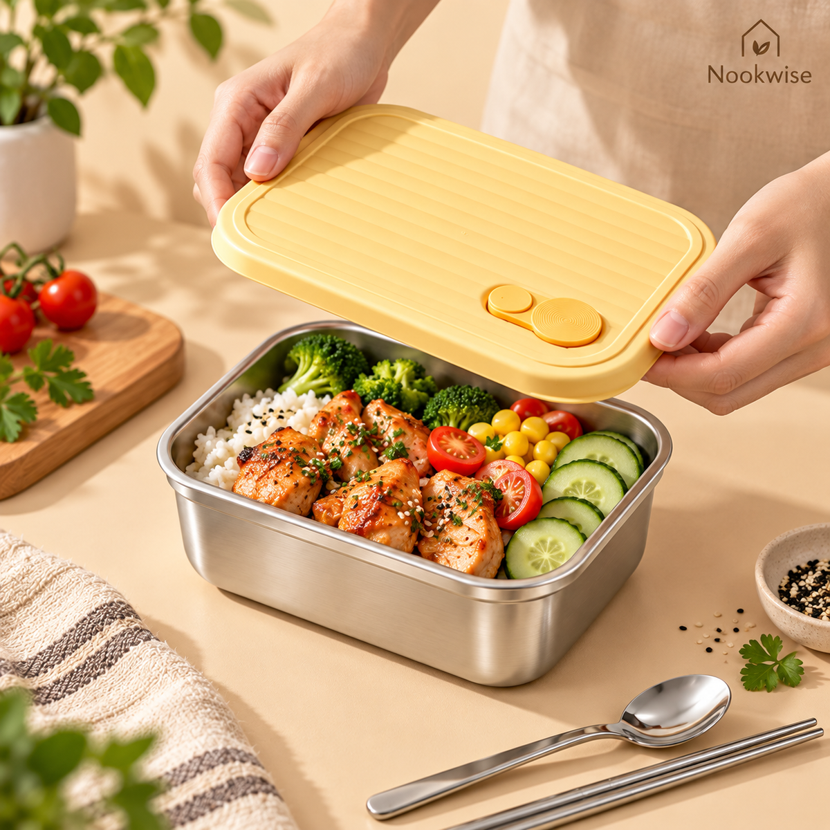 MealMate Stainless Steel Lunch Box
