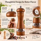 GrindCraft Wooden Salt & Pepper Mill