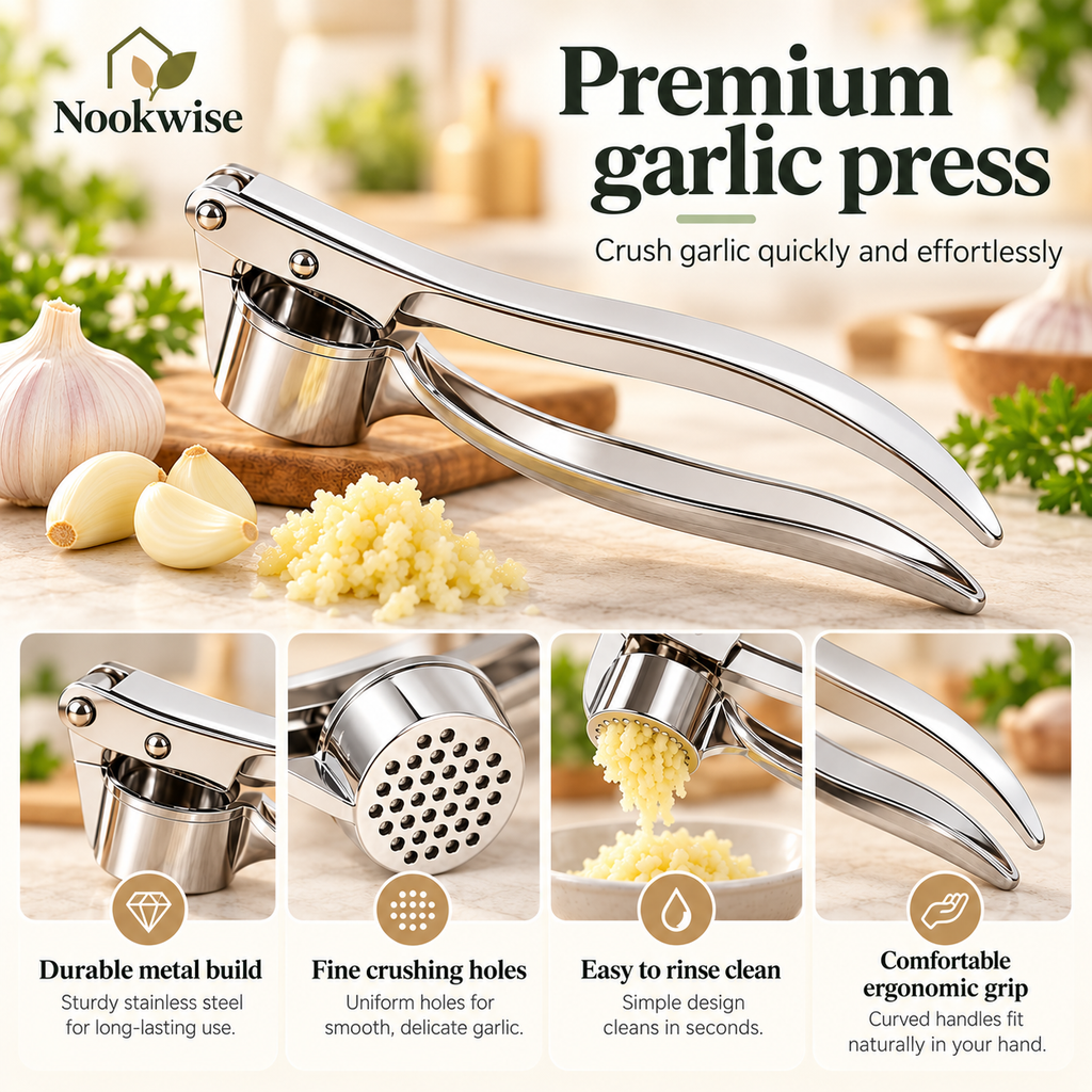 CrushEase Garlic Press