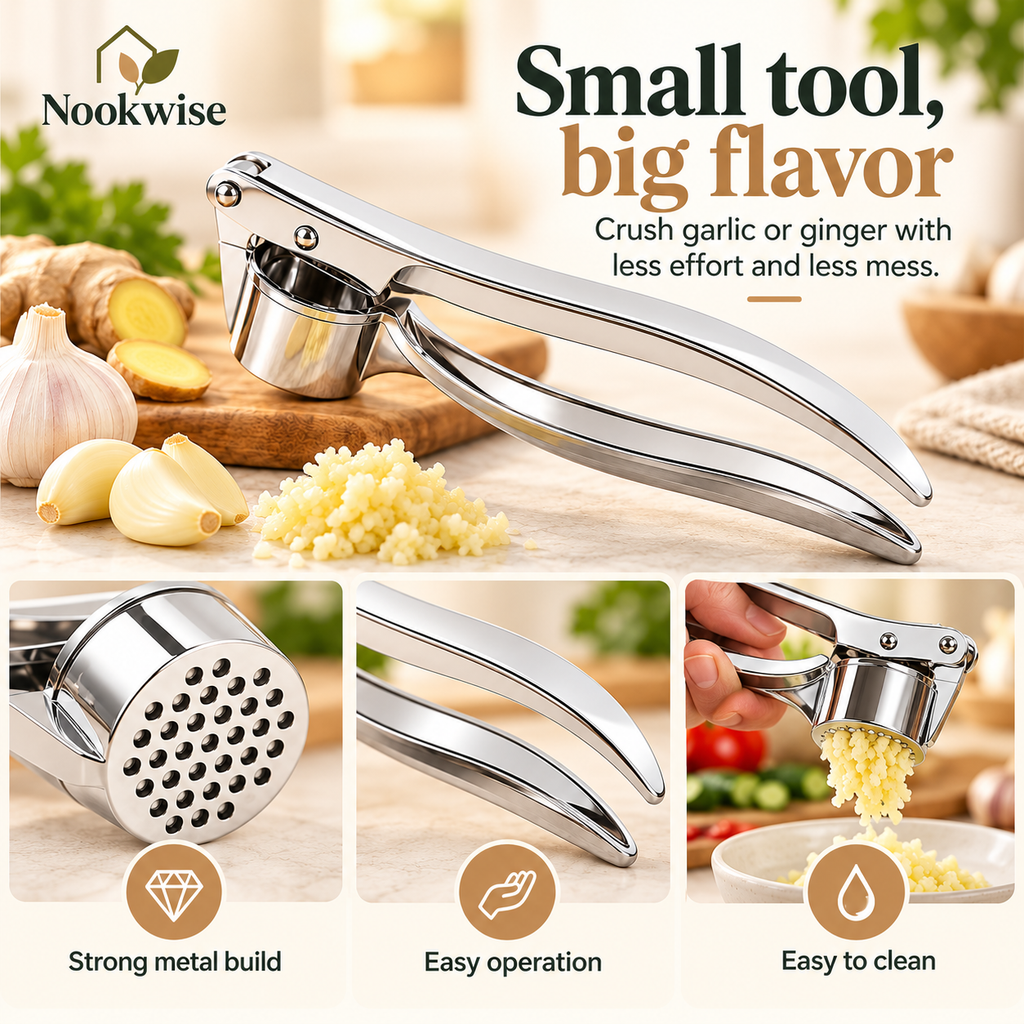 CrushEase Garlic Press