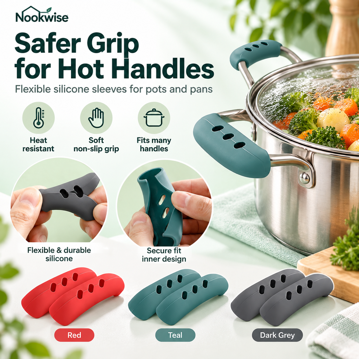 HeatGrip Silicone Handle Covers