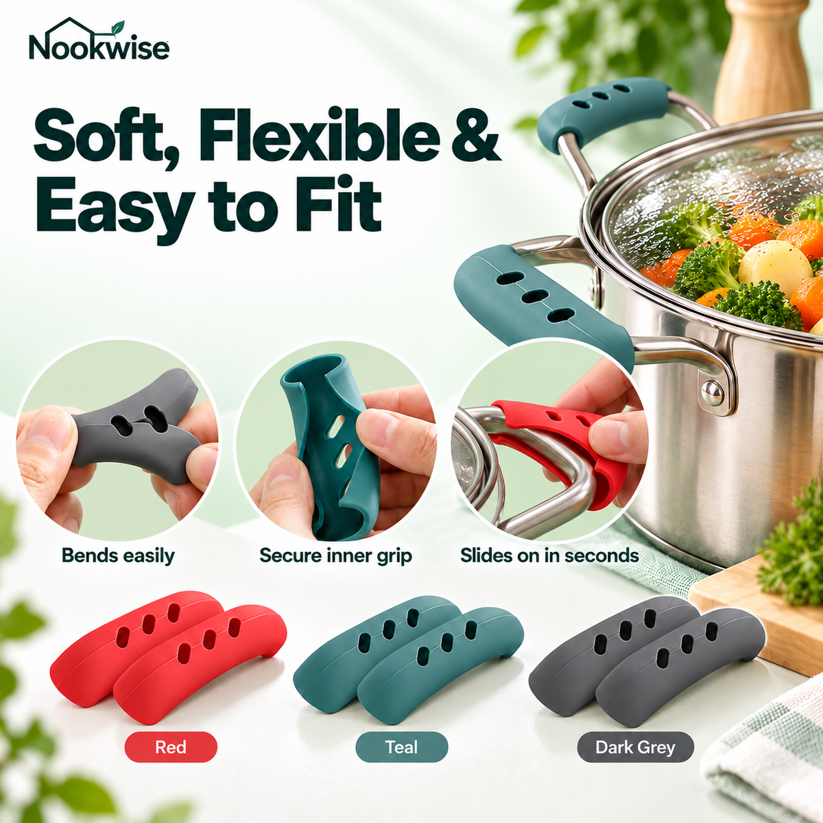 HeatGrip Silicone Handle Covers