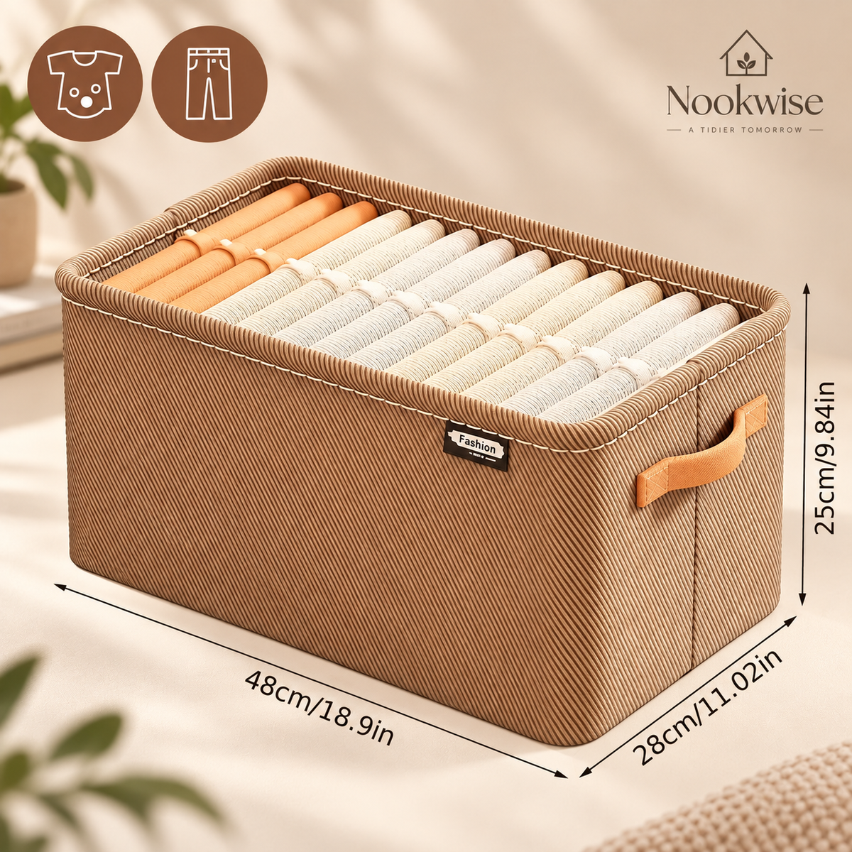 ClosetNest Foldable Fabric Storage Box