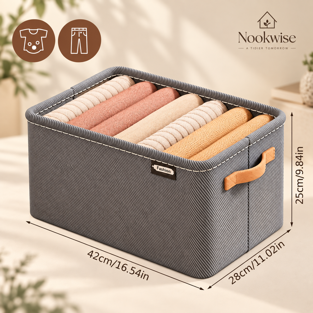 ClosetNest Foldable Fabric Storage Box