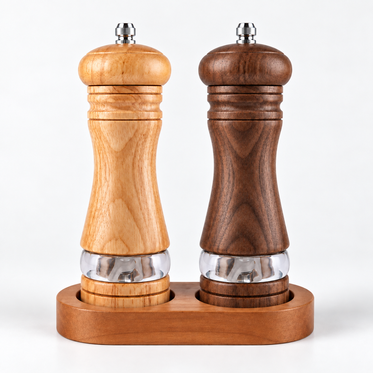 GrindCraft Wooden Salt & Pepper Mill