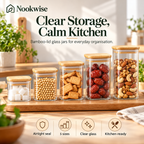 BambooKeep Glass Storage Jar