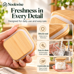 BambooKeep Glass Storage Jar