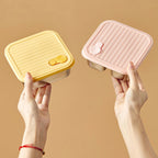 304 Stainless Steel Square Lunch Box With Lid Portable Fruit Salad Food Container Stackable Leak Proof Bento Box